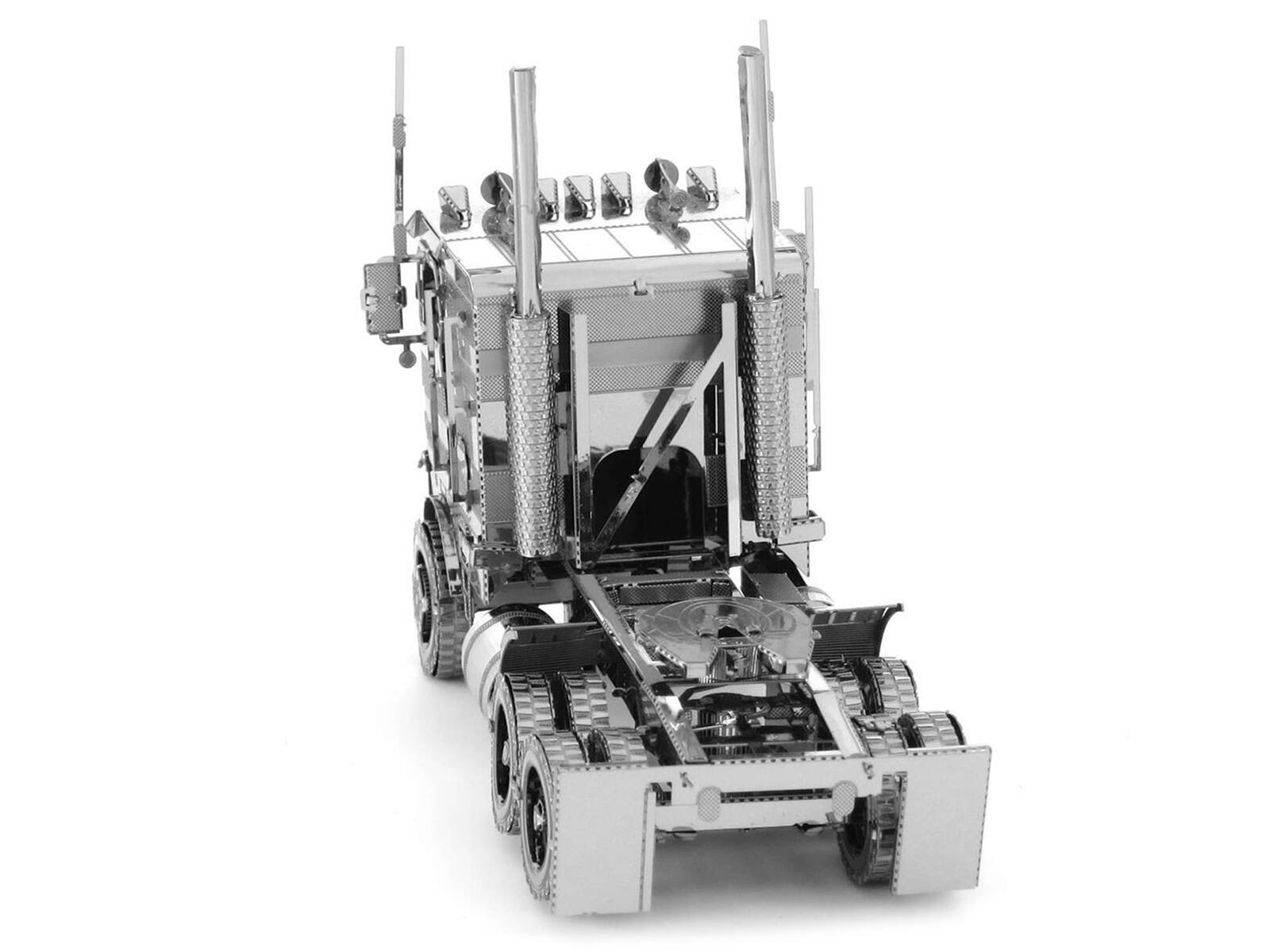 Angle. Metal Earth - Model Kit Freightliner COE Truck (Challenging Difficulty) Steel Model by Metal Earth - Silver.