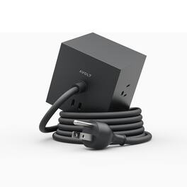 AVOLT - Power Extender with 3 Plug-ins, 2 30W USB-C - Black