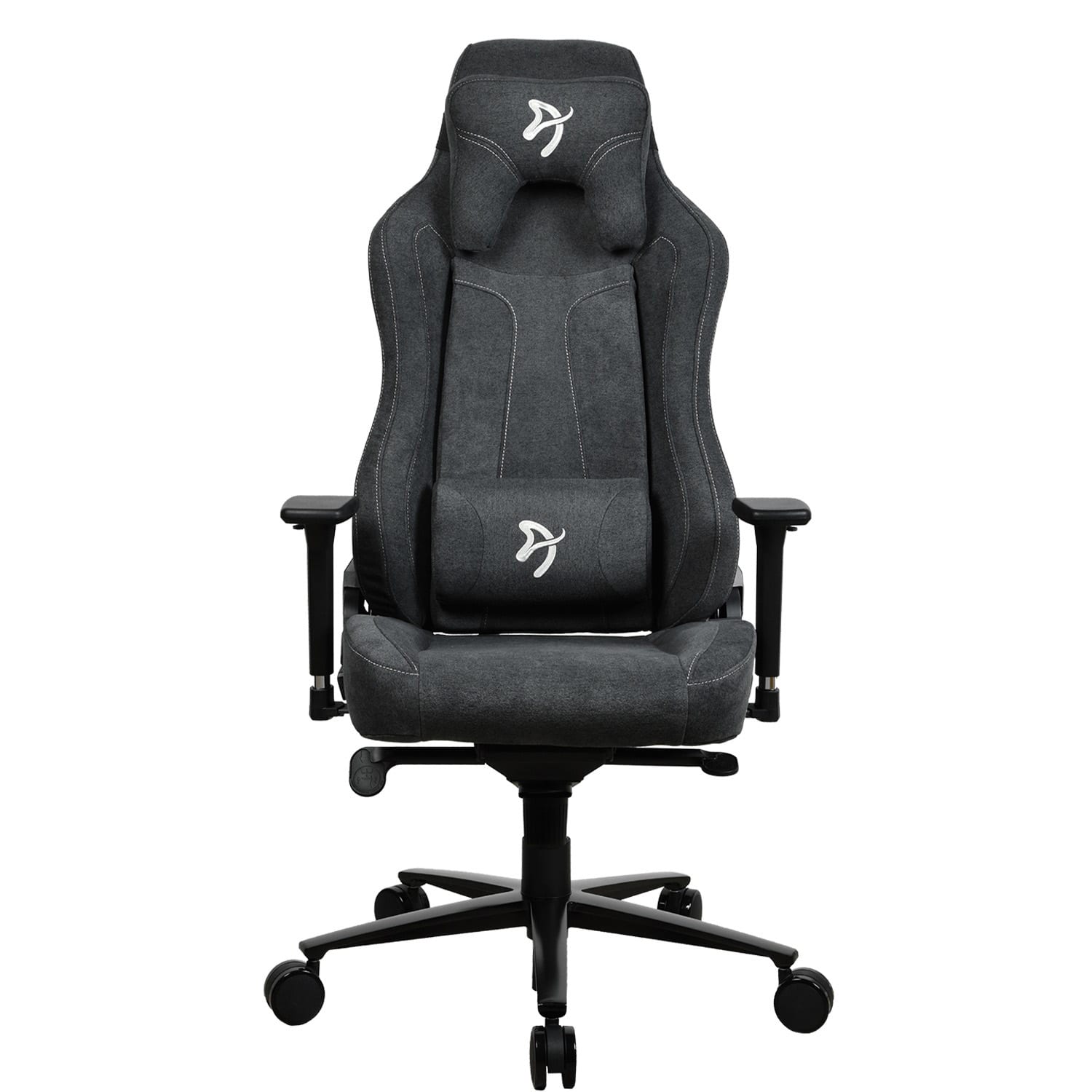 Angle. Arozzi - Vernazza Premium Soft Fabric Ergonomic Office/Gaming Chair - Dark Grey.