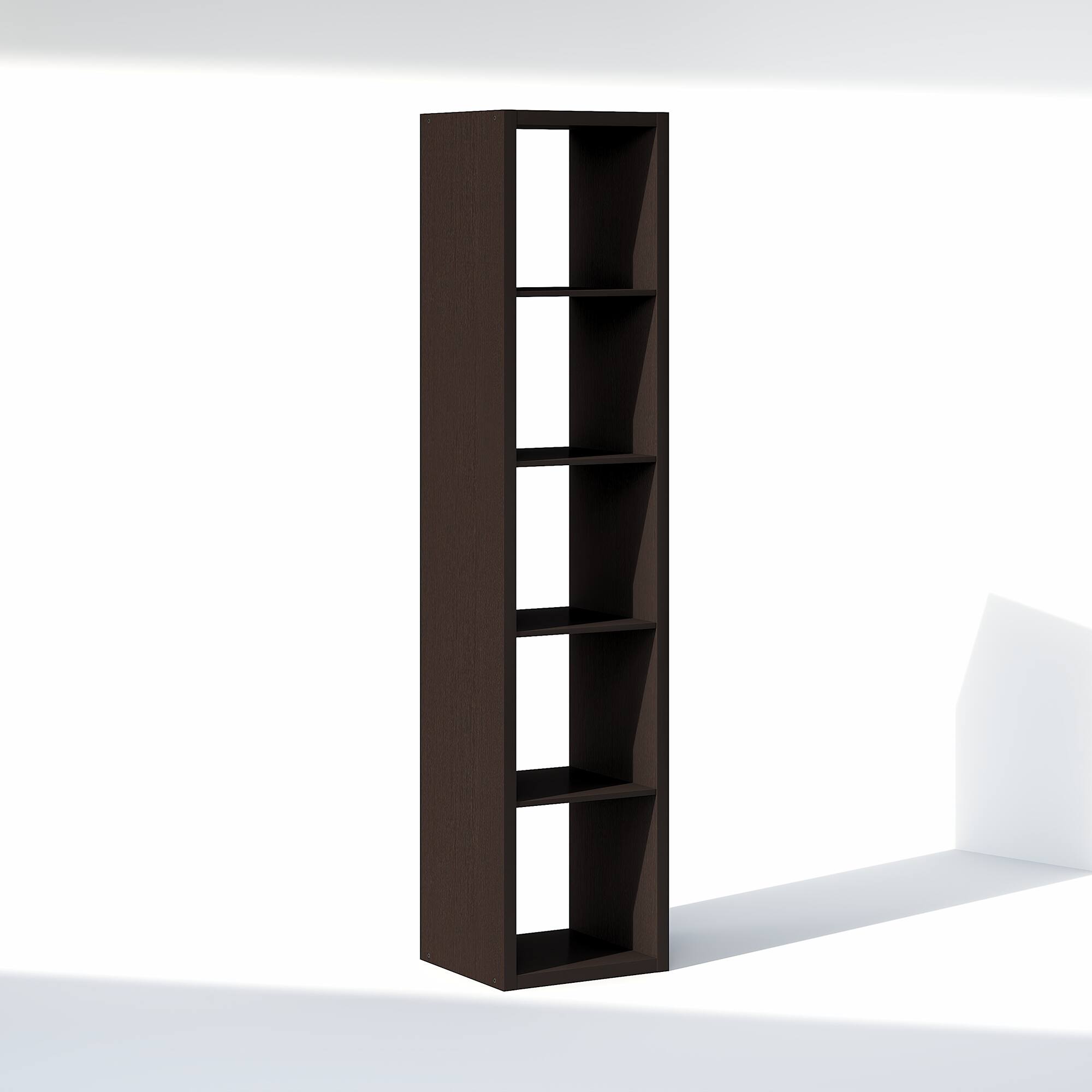 Alt View 4. Furinno - CUBIC Closet Organizers, 5-Cube Open Closet Organizer, Extra Thick Frame, for Wardrobe, Bedroom, Living Room - Black Dark Oak.