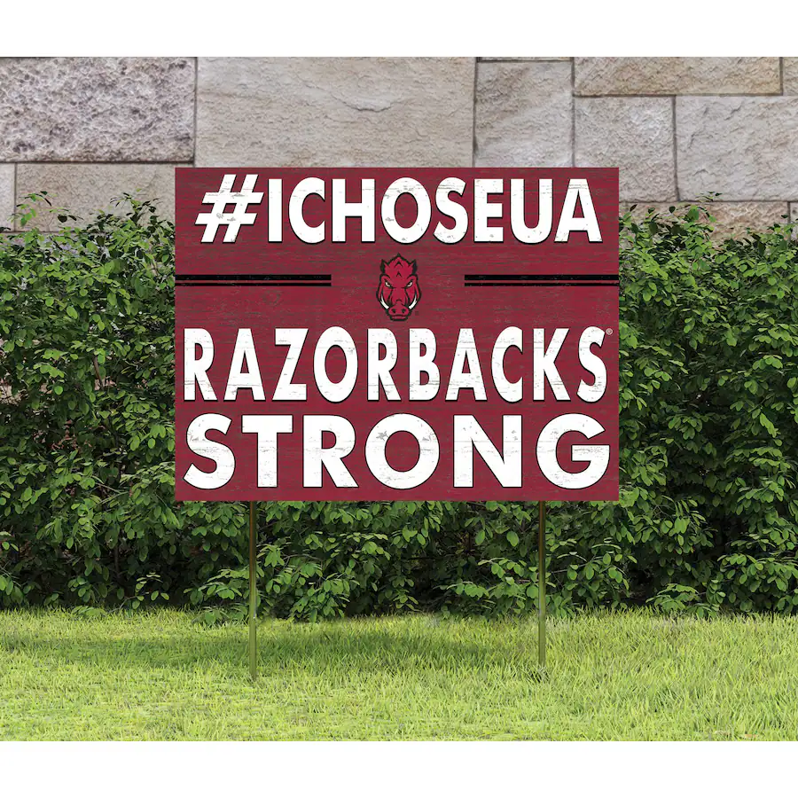 Marquee Sign Razorback Jardine Arkansas Razorbacks 18'' x 24'' I Chose Lawn Sign Red 4939588 ...