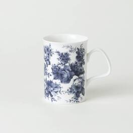 Jiallo - Roy Kirkham LANCASTER MUG-BLUE CHINTZ, set of 6, Bone China Made in England - Mutli color