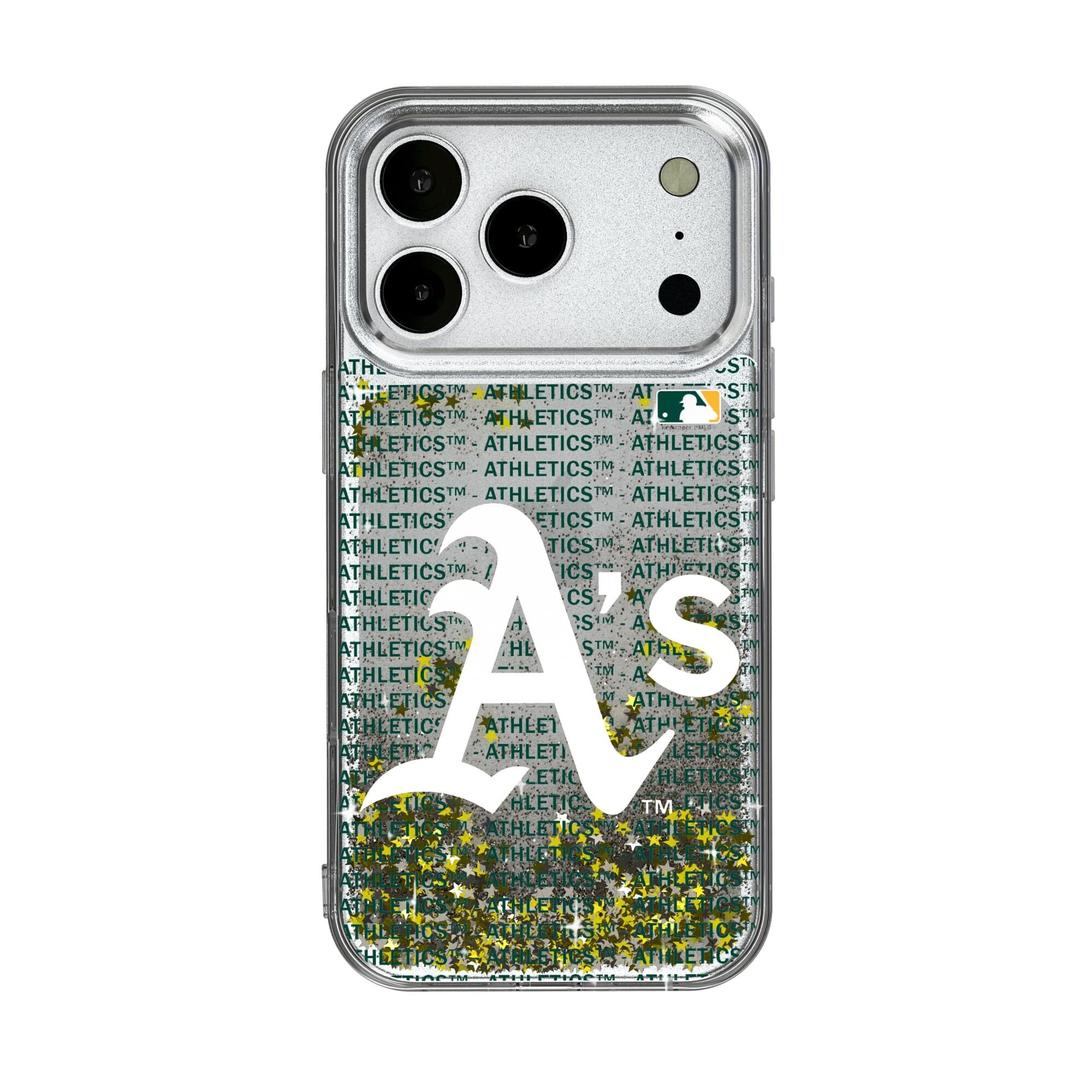 Keyscaper - MLB - Athletics iPhone Text Backdrop Design Case - 14 - Multicolor