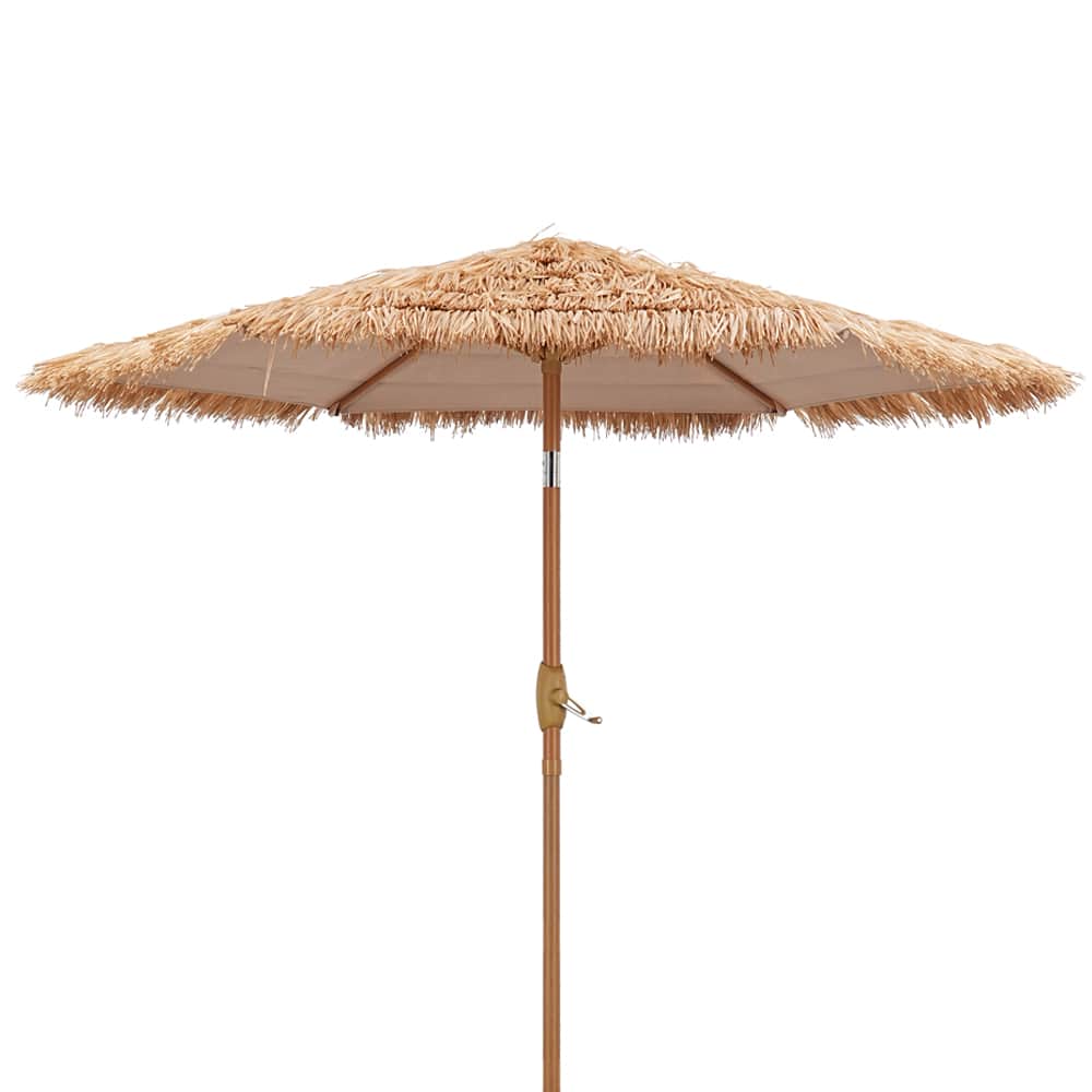 Ainfox - 7.5ft Tiki Patio Umbrella Outdoor Table Umbrella - Nature