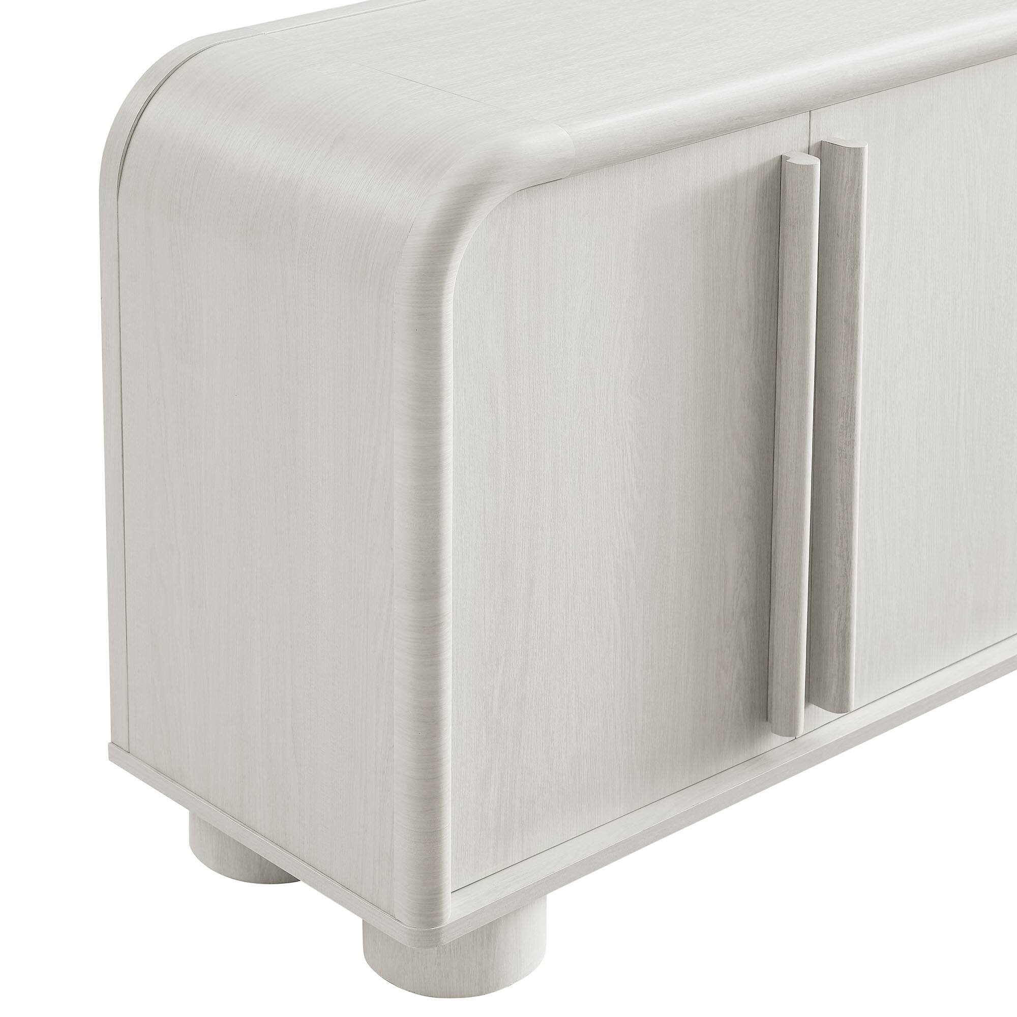 Alt View 5. Modway - Bellamy Curved 4-Door Sideboard Cabinet by Modway - Ash.