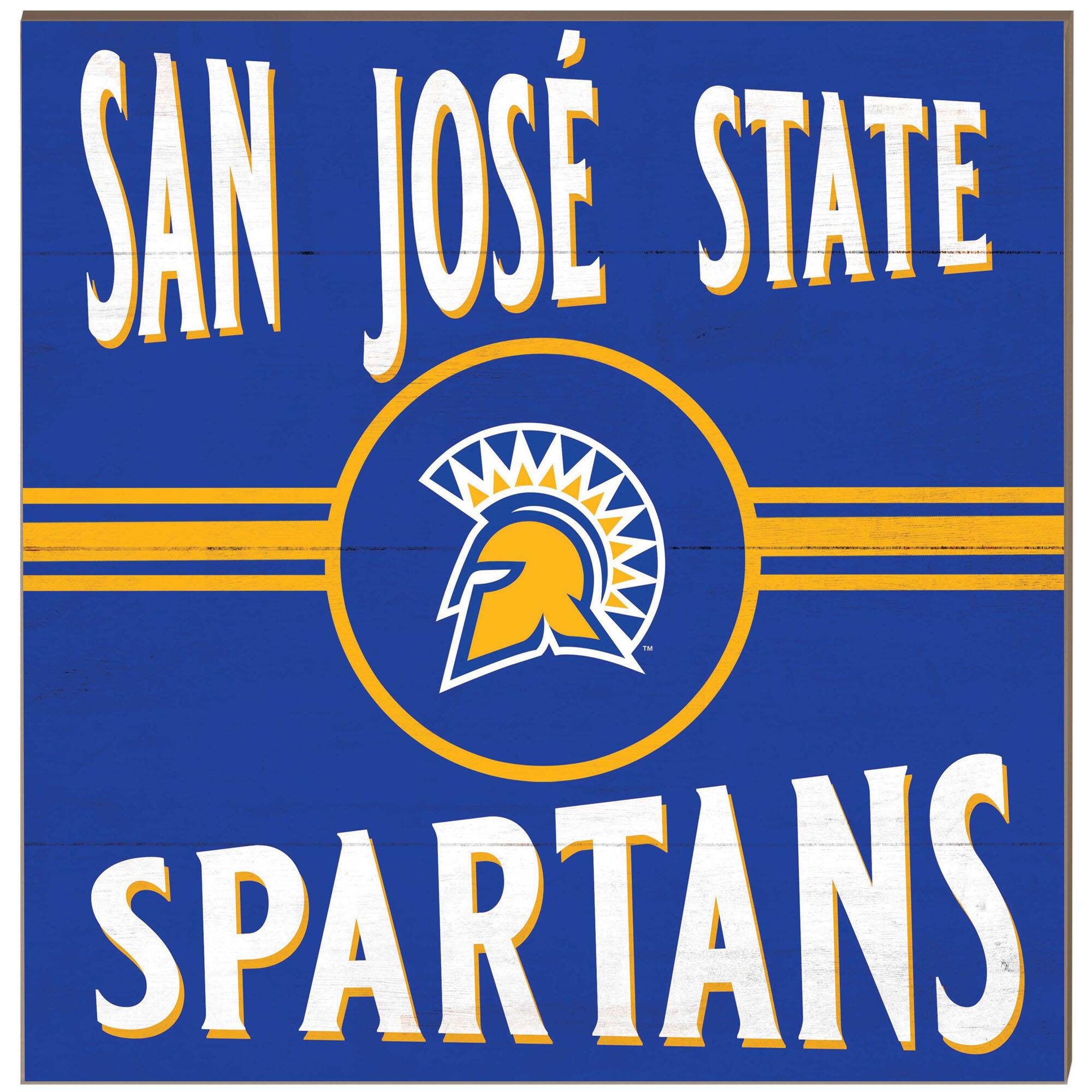 San Jose State Spartans 10'' x 10'' Retro Team Plaque