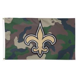 WinCraft - New Orleans Saints 3' x 5' Camo 1-Sided Deluxe Flag - Multicolor