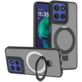 Equipd - Case for Moto G Stylus 5G 2026/2025 (6.7"), MagSafe Compatible, Shockproof Protective Cover w/ Magnetic Ring Stand - Black