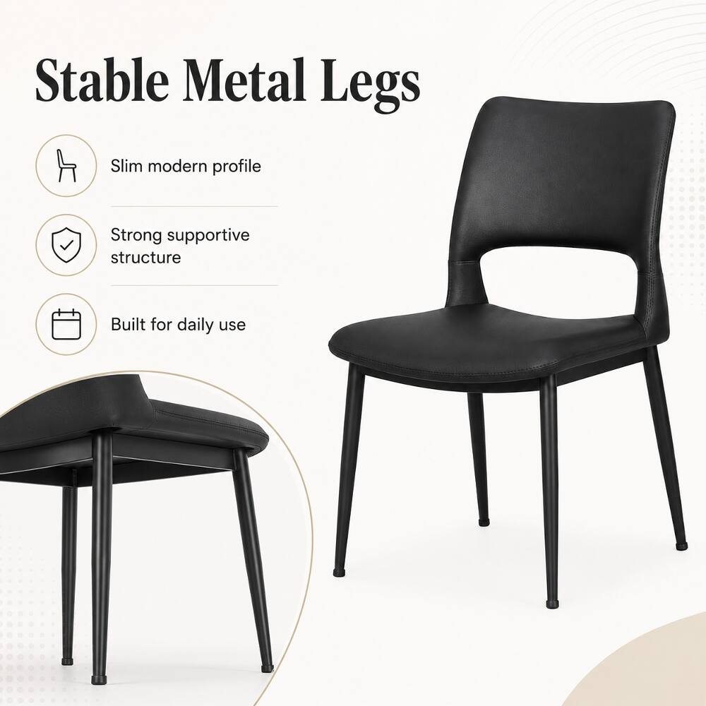 Stable Metal Legs

- Slim modern profile
- Strong supportive structure
- Built for daily use