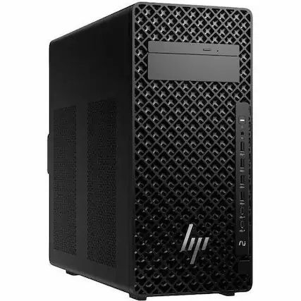 Front. HP - HP Z2 G1i Workstation - Intel Core Ultra 7 265 - 32 GB - 1 TB SSD - Tower - Black - Intel W880 Chip - Windows 11 Pro - Black.