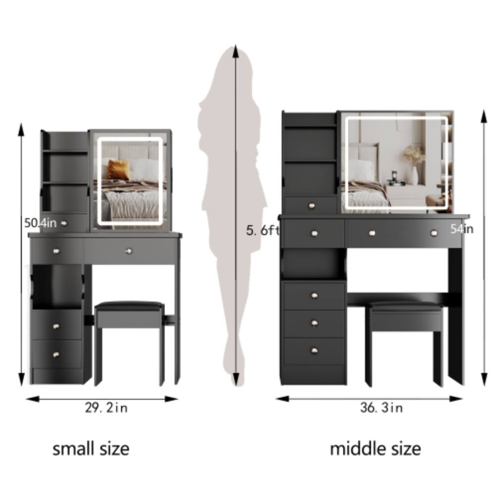50.4in  
5.6ft  
54in  
29.2in  
36.3in  
small size  
middle size