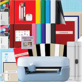 Cricut - Joy 2 Rainbow Essential Bundle - Cutting Machine with Smart Vinyl & Iron On, Cardstock, Insert Cards, Printable Vinyl