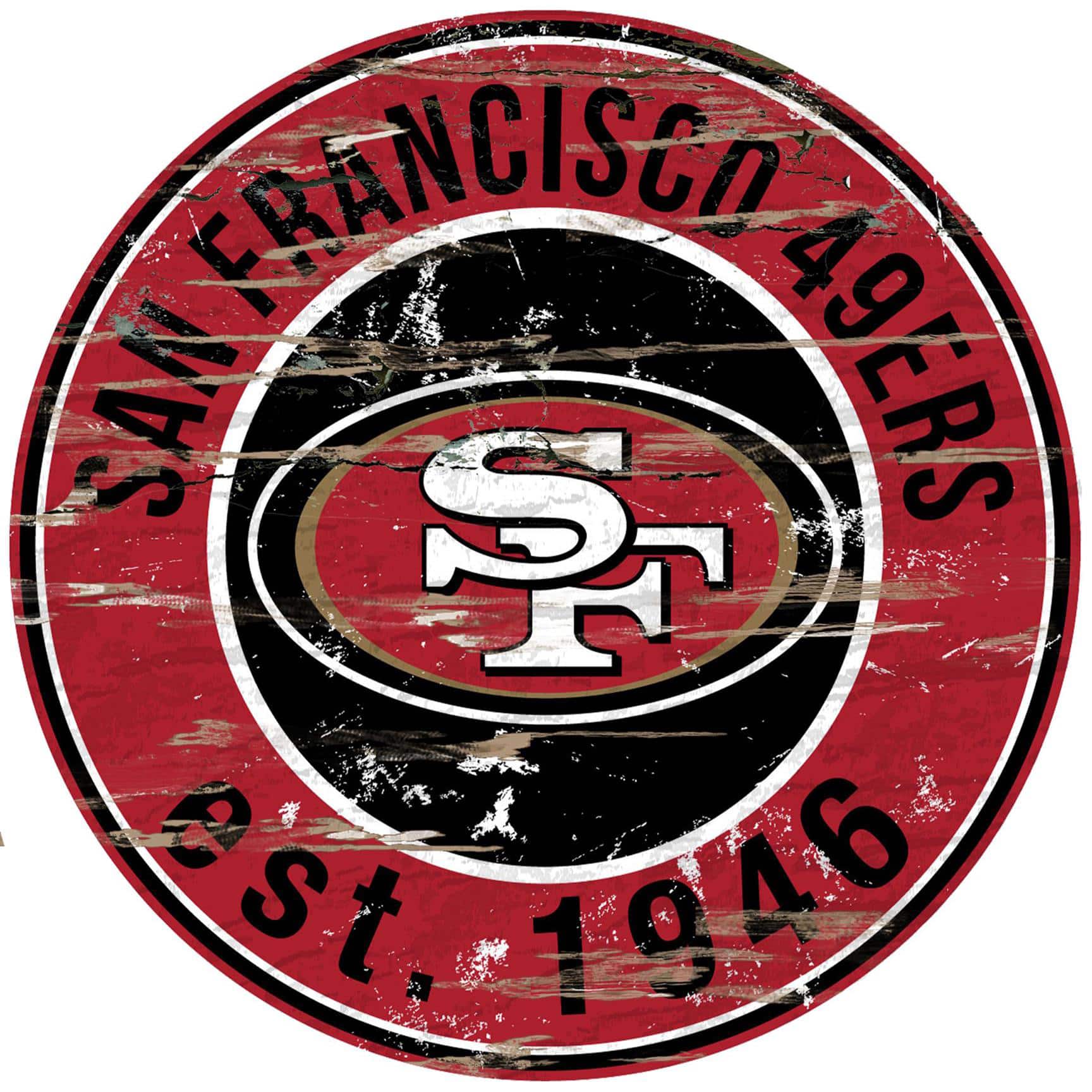 "Fan Creations - San Francisco 49ers 23.5"" Distressed Round Sign - Multicolor" price history on PriceWatchPro