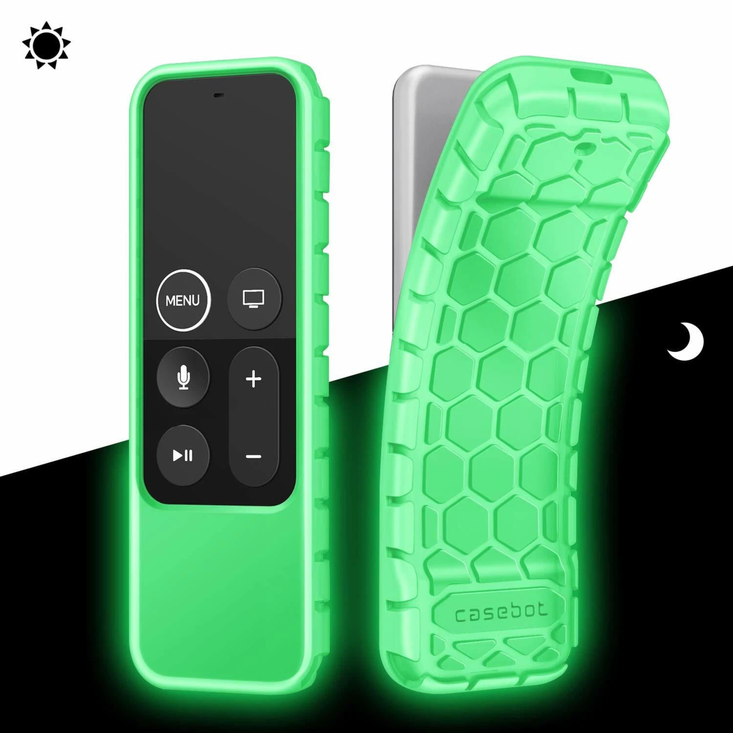 Kitcheniva - Silicone Case For Apple TV 4K / 4th Gen Siri Remote Controller Green Glow in the Dark
