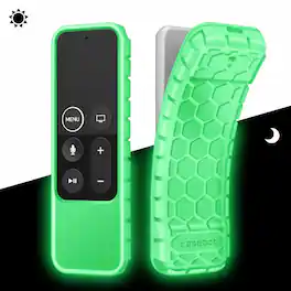 Kitcheniva - Silicone Case For Apple TV 4K / 4th Gen Siri Remote Controller Green Glow in the Dark