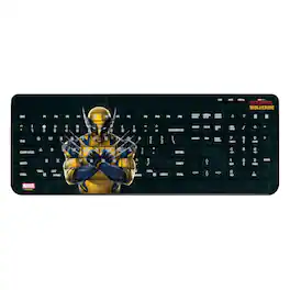 Keyscaper - Marvel Badge Wireless USB Keyboard - Deadpool Wolverine 2