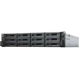 Synology - RX1223RP Drive Enclosure - Mini-SAS Host Interface - 2U Rack-mountable - Hot Swappable Bays - 12 x HDD