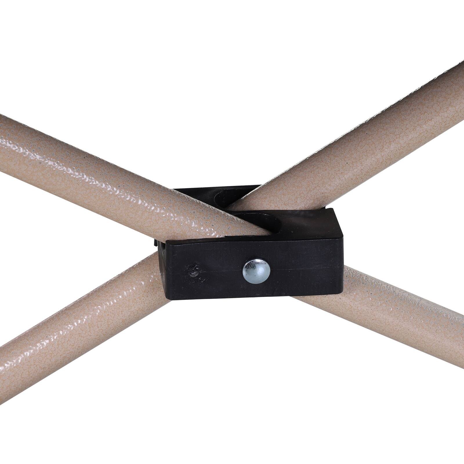 Alt View 8. Outsunny - Folding Camping Cot for Adults with Carry Bag, Side Pocket, Outdoor Portable Sleeping Bed for Travel, Camp, Vacation - Blue.