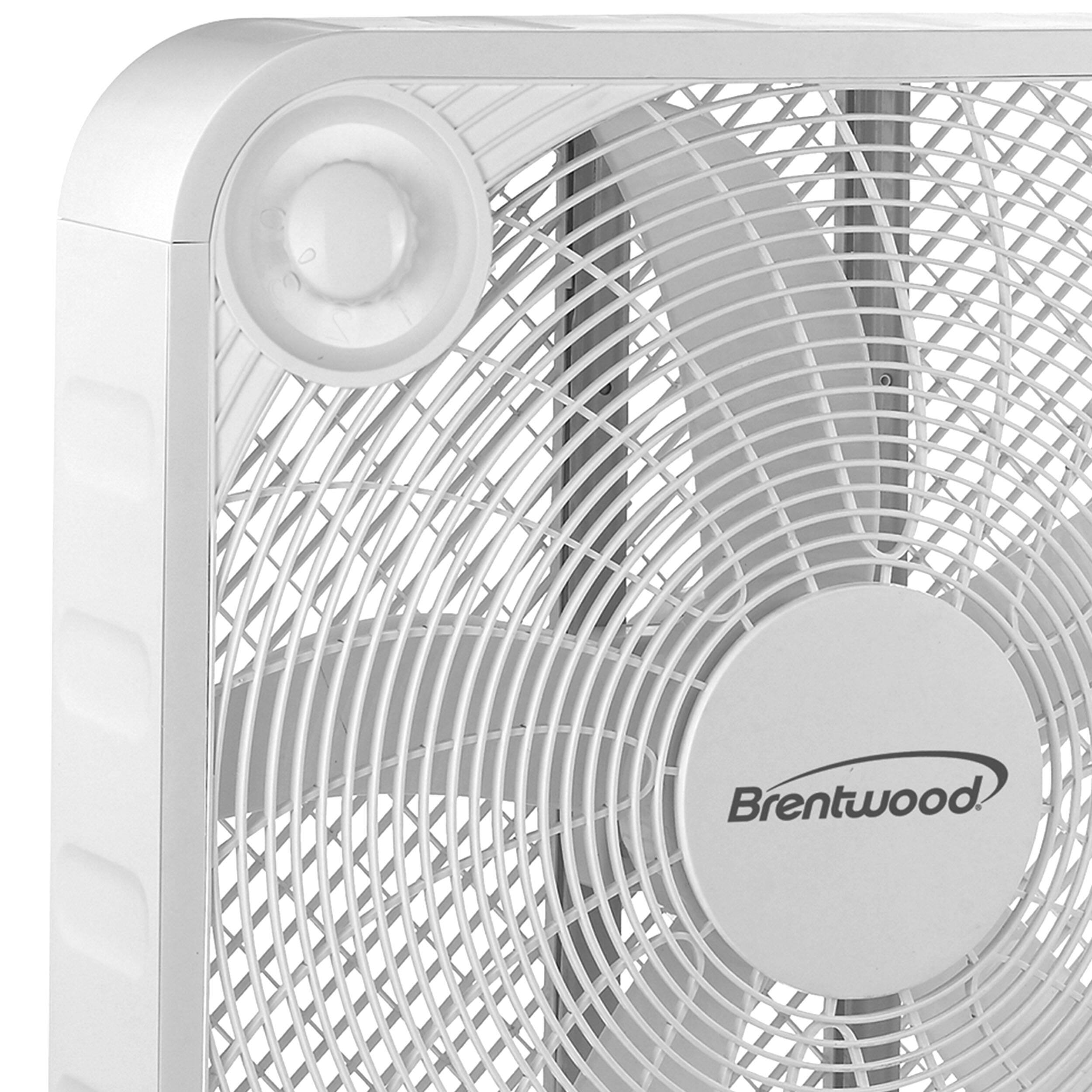 Alt View 1. Kool Zone - Kool Zone 20" Box Fan- White - White.