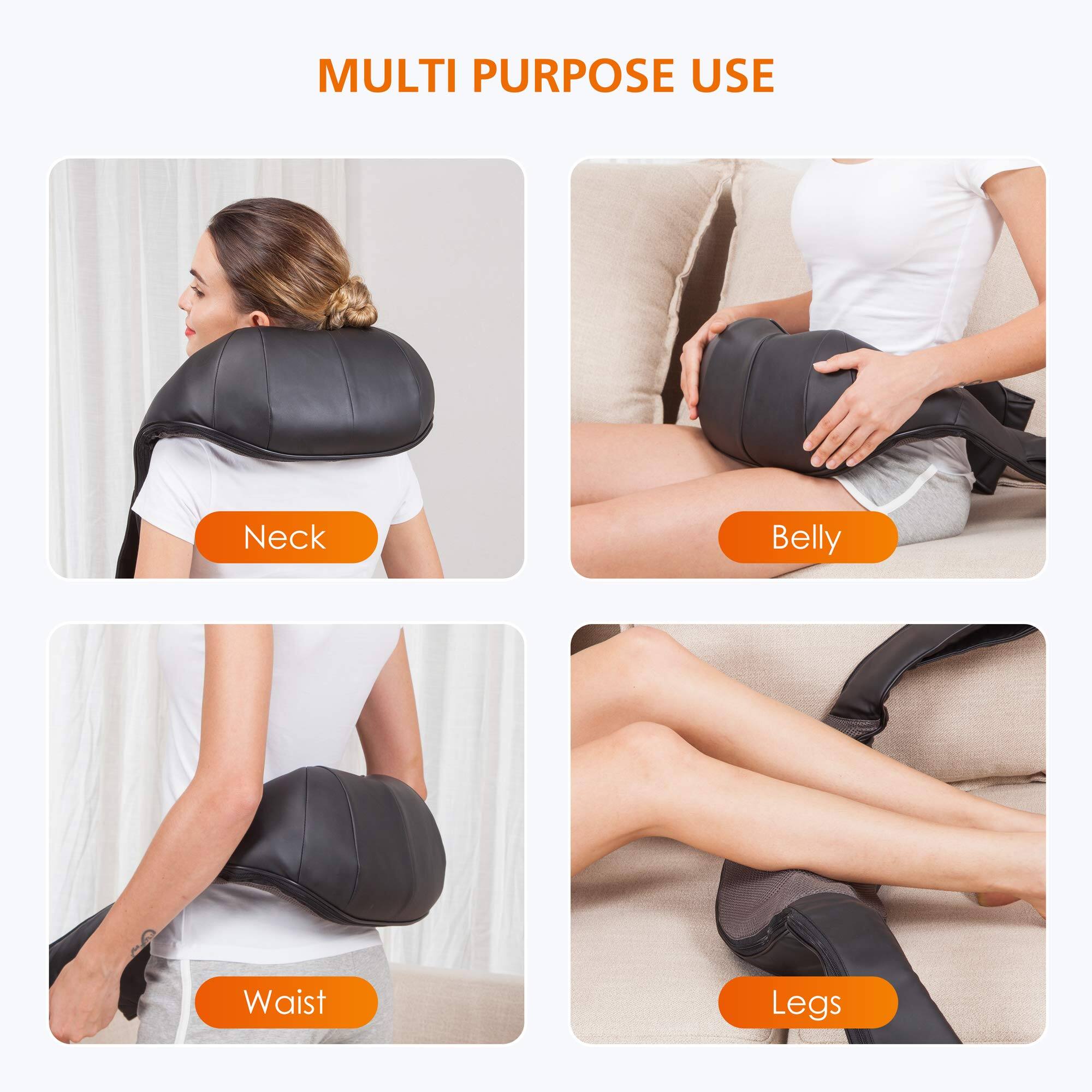 MULTI PURPOSE USE

Neck

Belly

Waist

Legs
