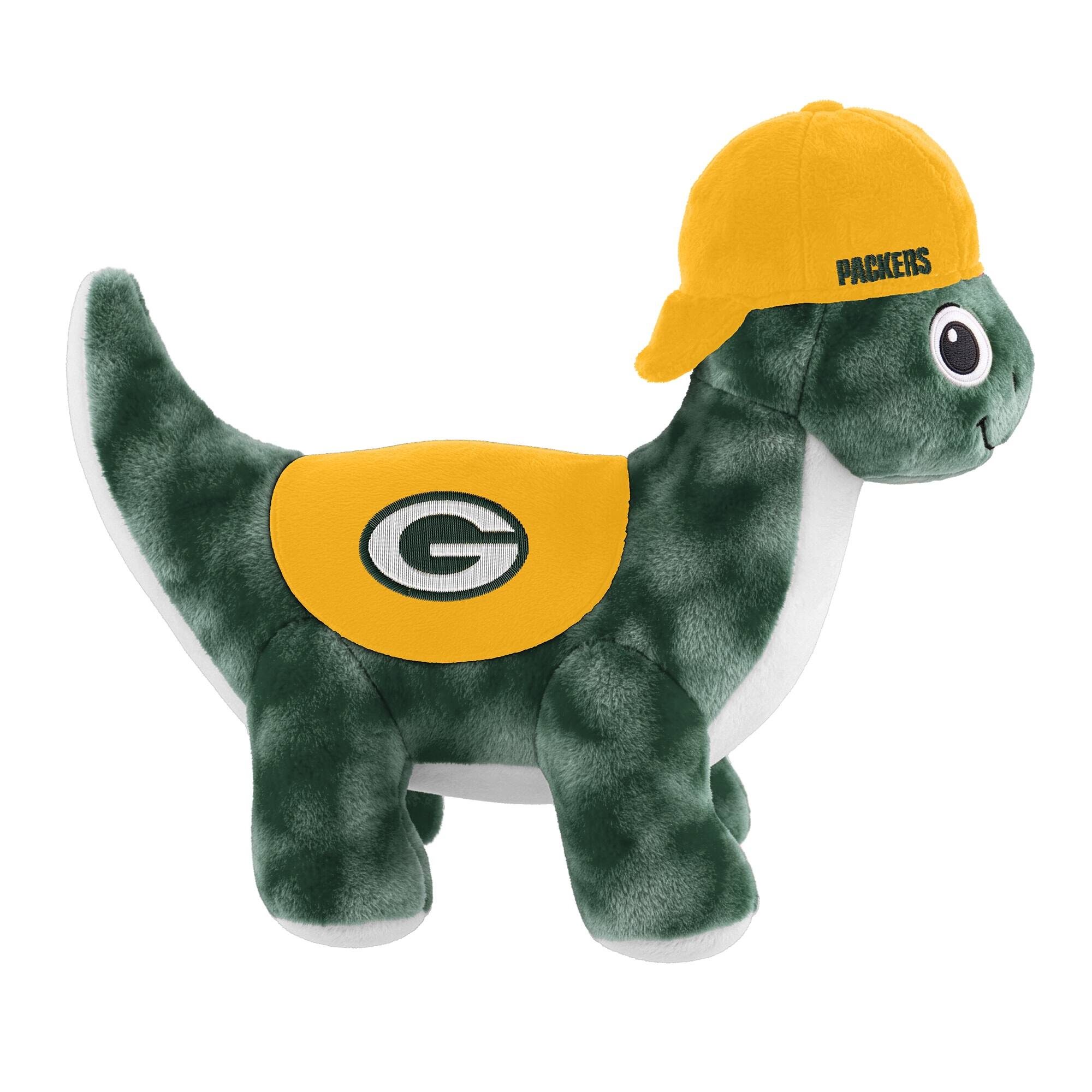 Alt View 1. Sporticulture - Green Bay Packers Huddle Plush Fanasaur - Multicolor.