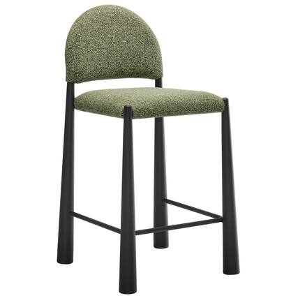 Front. Modway - Hayley Upholstered Fabric Counter Stool by Modway - 0.