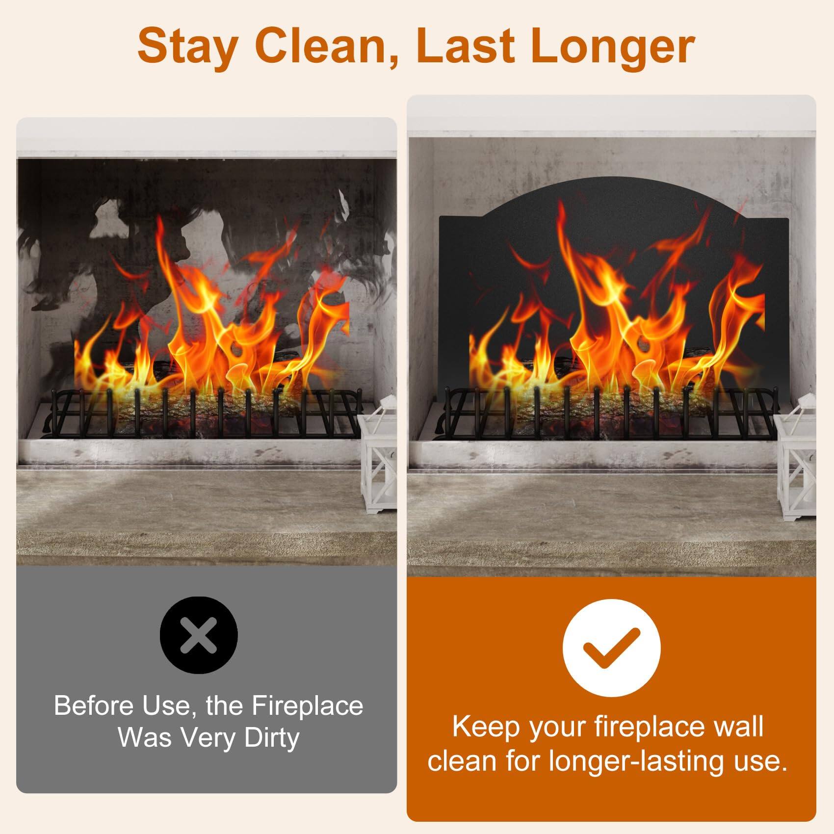 Stay Clean, Last Longer

Before Use, the Fireplace Was Very Dirty

Keep your fireplace wall clean for longer-lasting use.