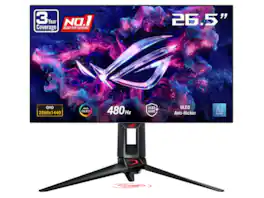 ASUS - ROG Swift 27" QHD 480Hz OLED 0.03ms HDR400 G-Sync FreeSync Monitor PG27AQDP - Black