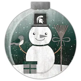 Fan Creations - Michigan State Spartans 12'' Snow Globe Wall Art - Multicolor