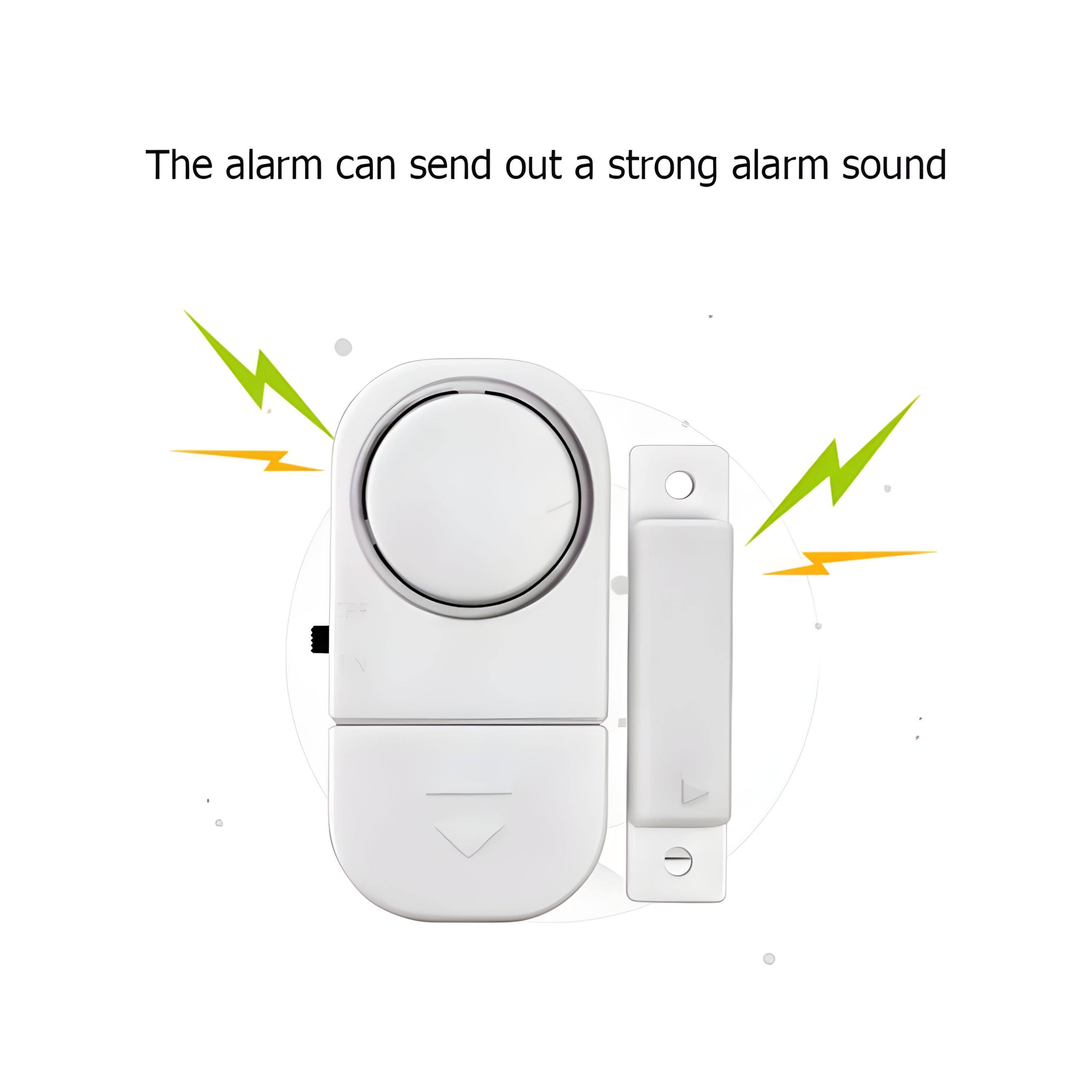 The alarm can send out a strong alarm sound.