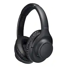 Front. Audio-Technica - Audio-Technica ATH-S300BT Bluetooth Over-Ear Headphones - Black.