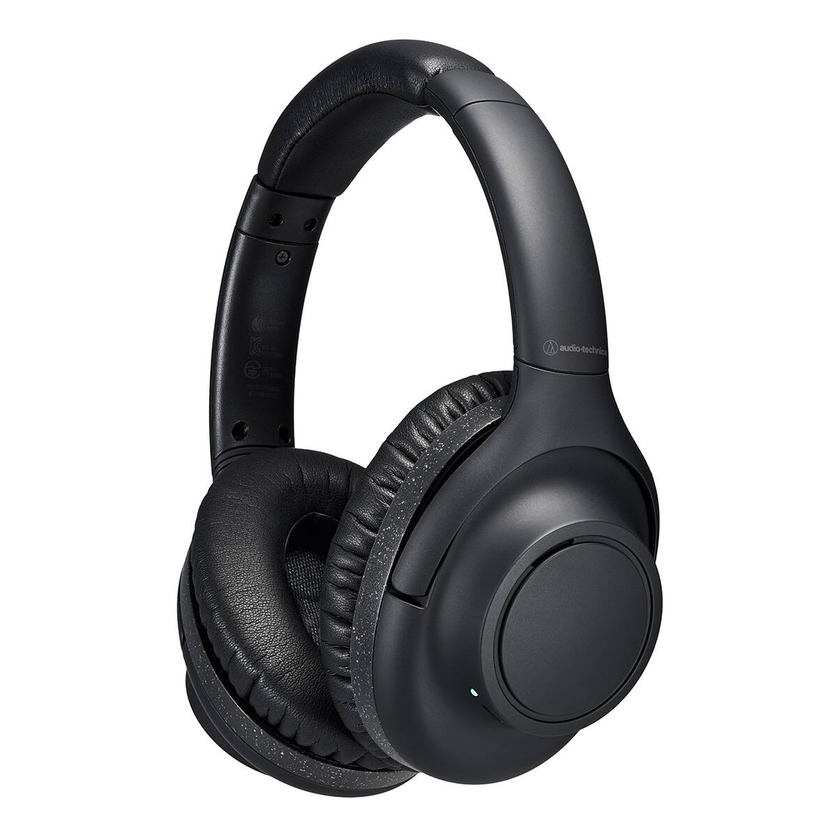 Front. Audio-Technica - Audio-Technica ATH-S300BT Bluetooth Over-Ear Headphones (Black) - Black.
