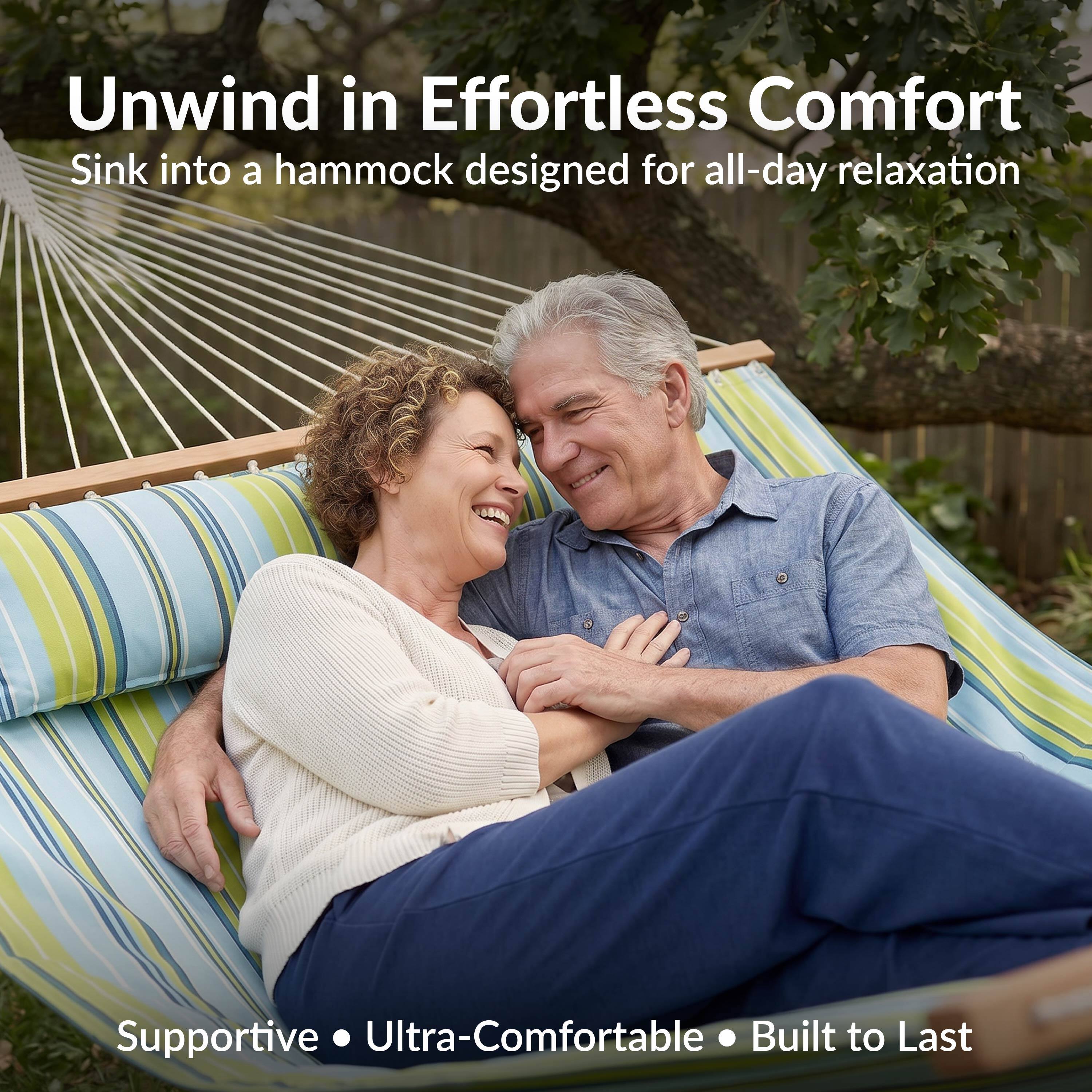 Unwind in Effortless Comfort  
Sink into a hammock designed for all-day relaxation  

Supportive • Ultra-Comfortable • Built to Last