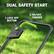 DUAL SAFETY START
1. LOCK OFF BUTTON
2. ON/OFF TRIGGER