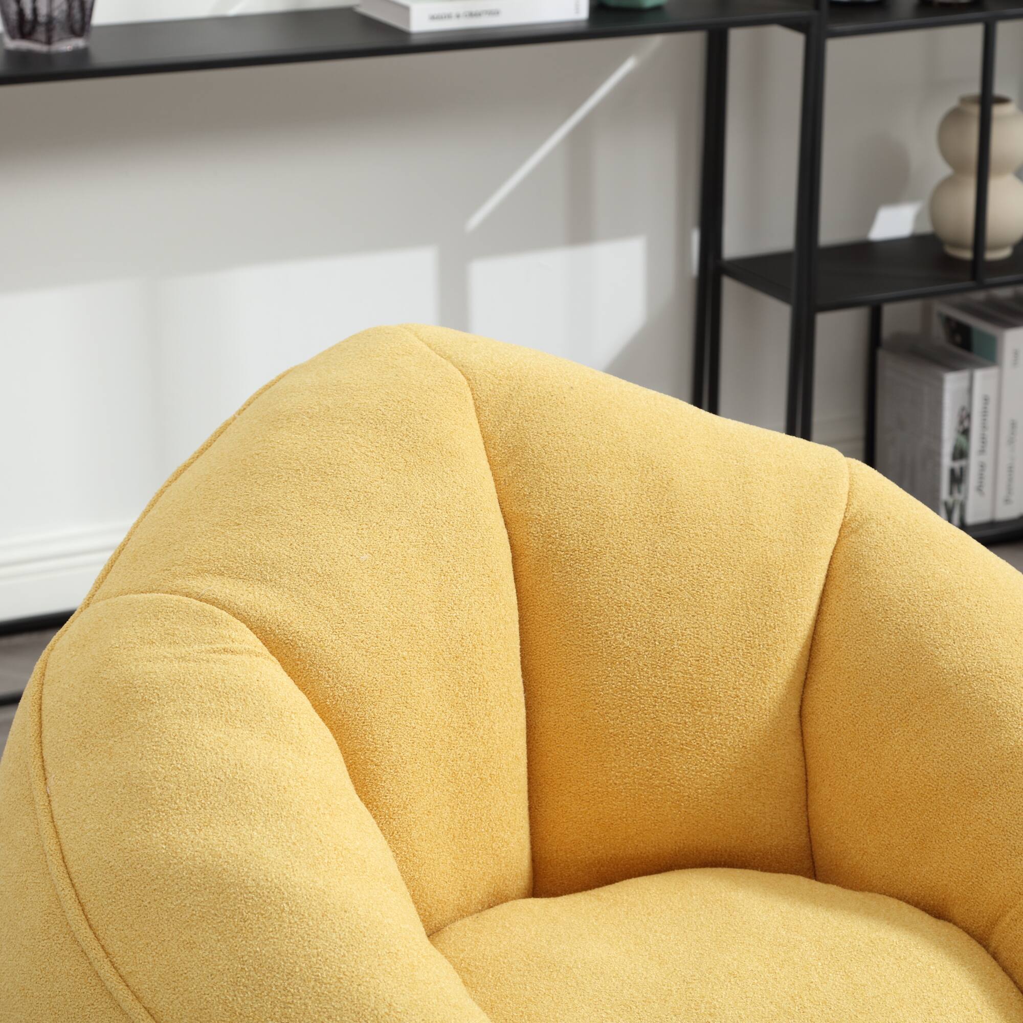 Alt View 10. GOODSILO - Premium Microfiber Bean Bag Sofa Chair with Detachable Footrest for Ultimate Comfort and Relaxation - Yellow.