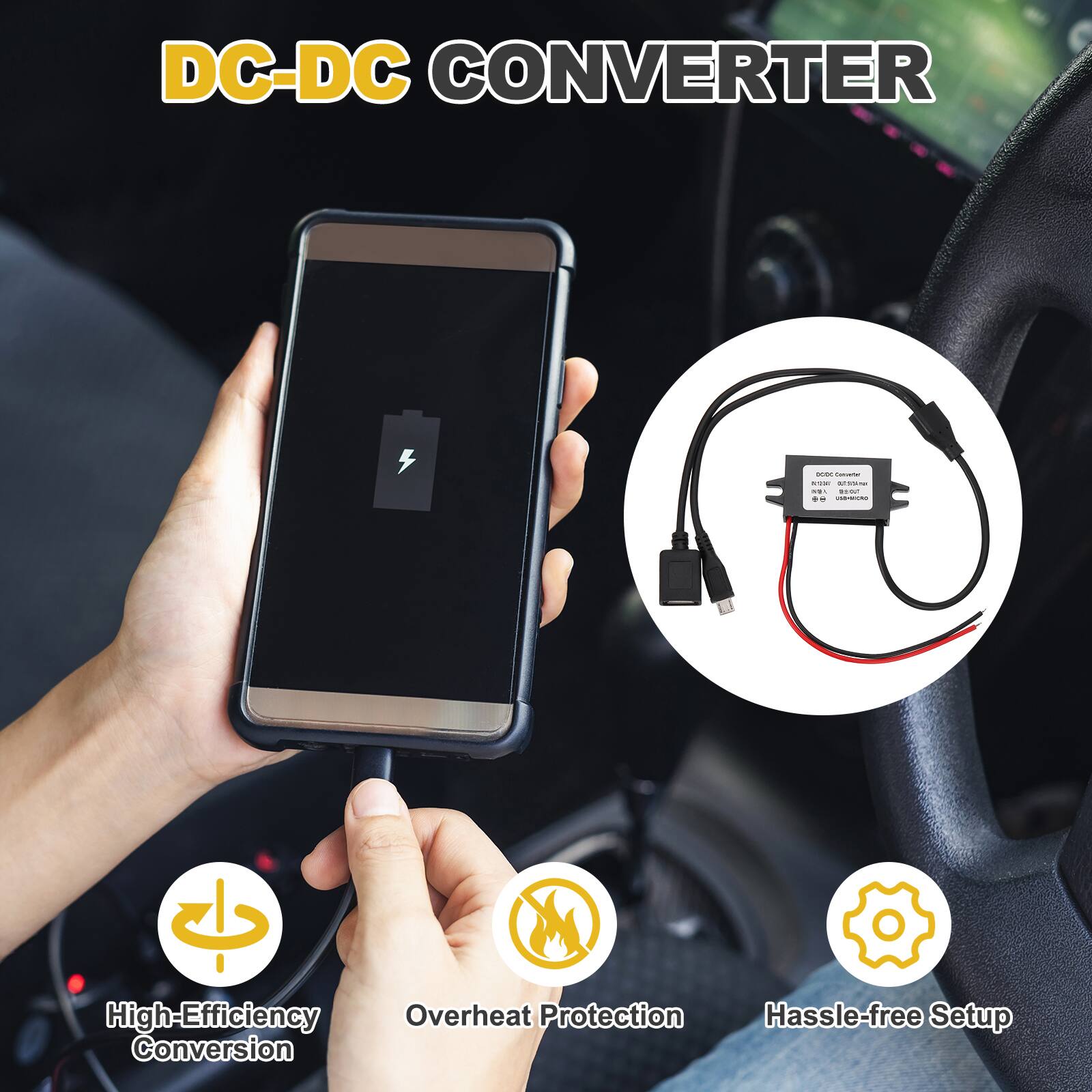 DC-DC CONVERTER

- High-Efficiency Conversion
- Overheat Protection
- Hassle-free Setup