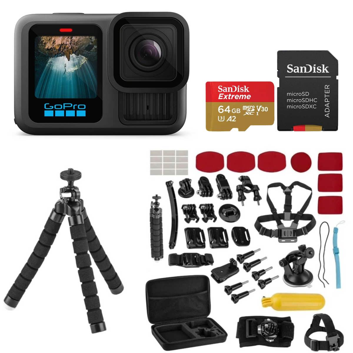 GoPro

SanDisk Extreme 64GB microSD V30 U3 A2

SanDisk microSD microSDHC ADAPTER microSDXC