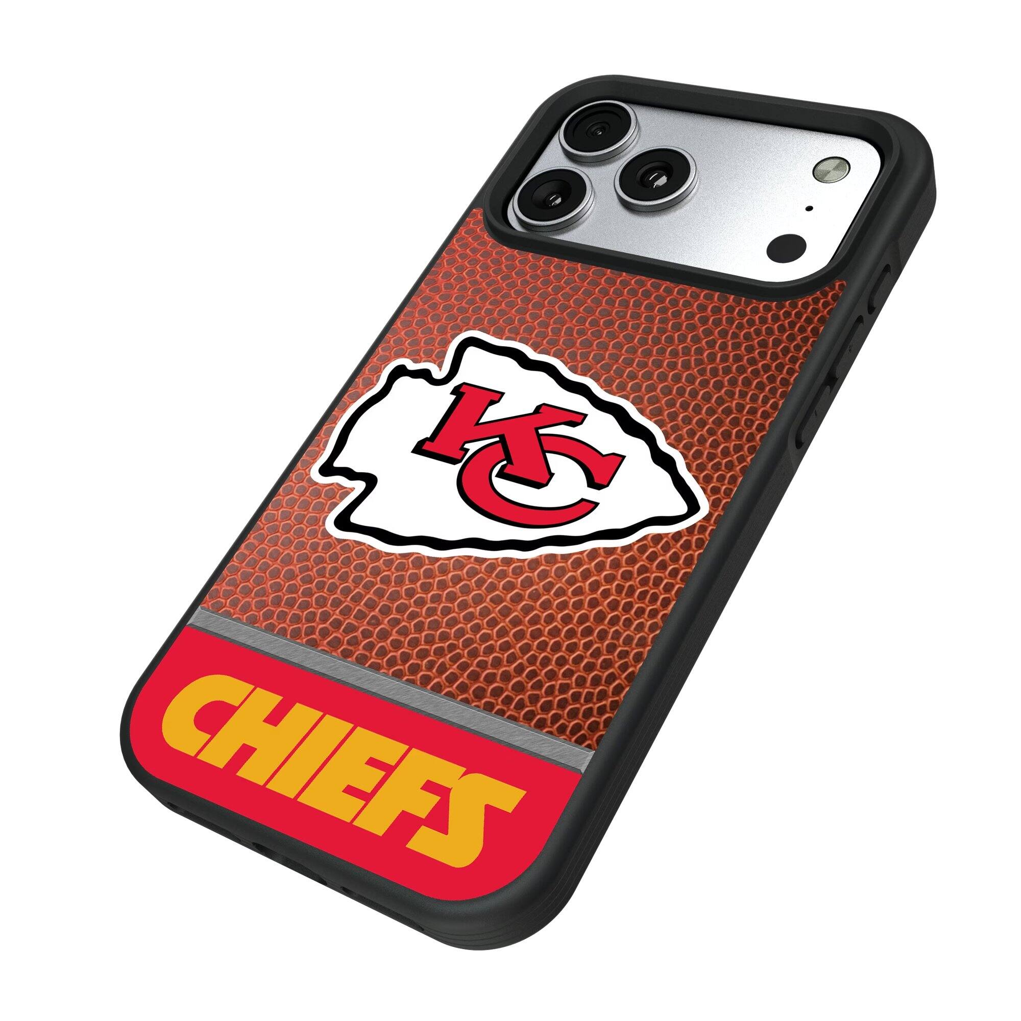 Alt View 1. Keyscaper - Kansas City Chiefs Bump Case with 8.2ft Drop Protection - 16 Plus - Multicolor.