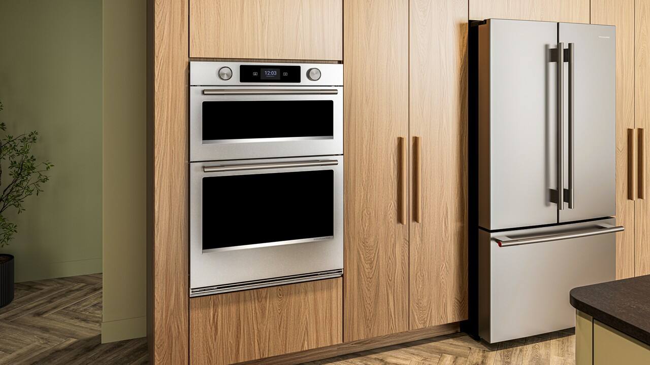 Alt View 2. KitchenAid - 30" Smart Built-In Electric Combination Wall Oven with Microwave and Intelligent Cooking Camera - PrintShield Stainless.