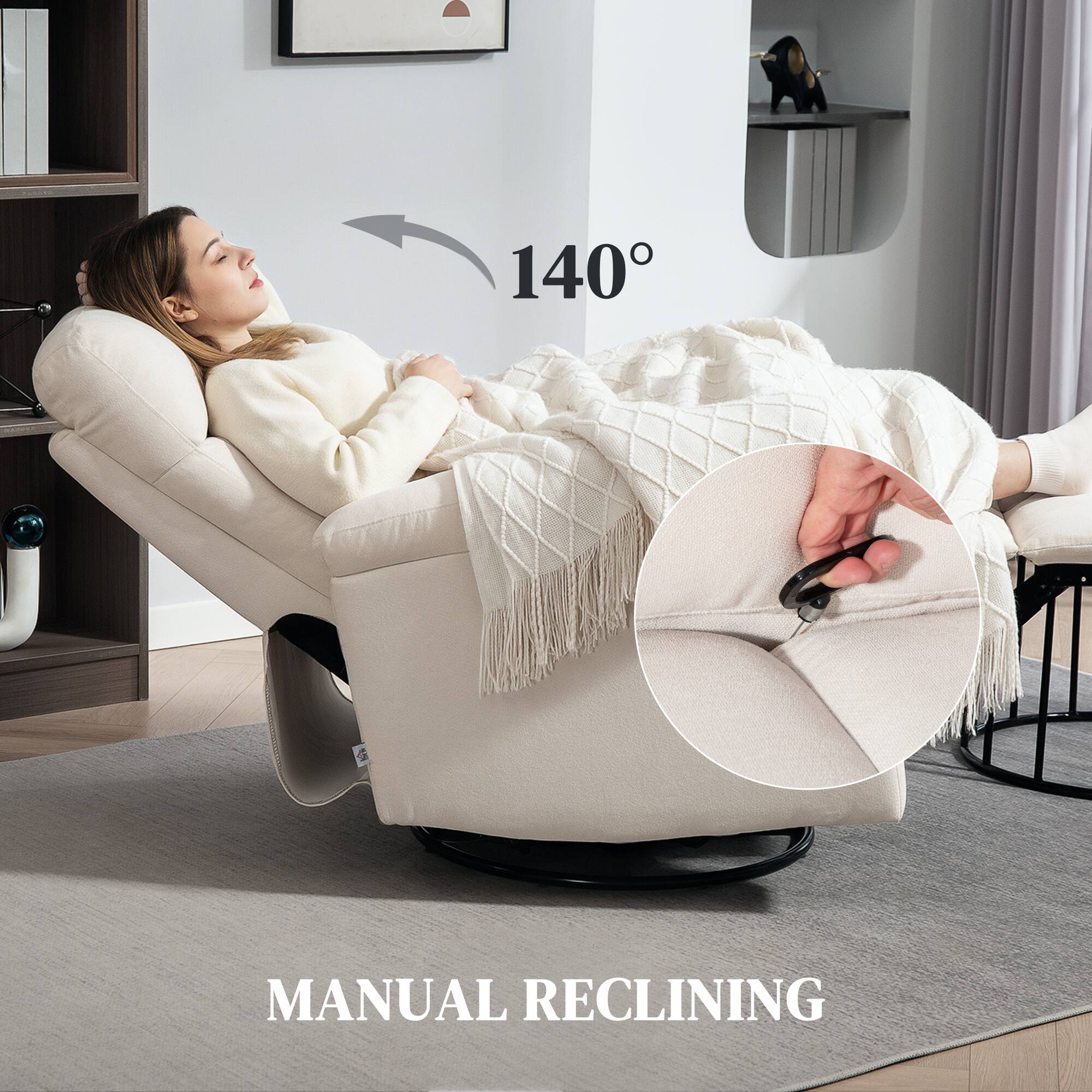 140° MANUAL RECLINING