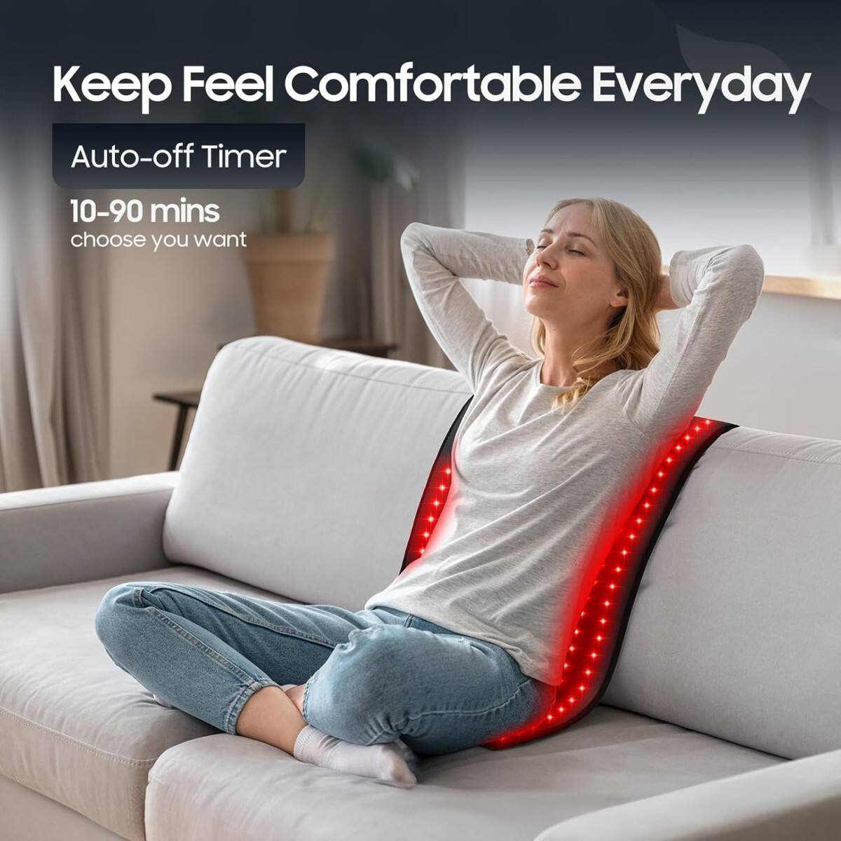 Keep Feel Comfortable Everyday  
Auto-off Timer  
10-90 mins choose you want