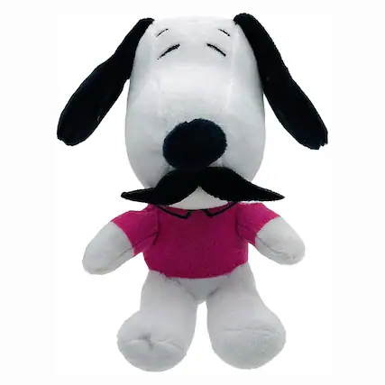 Front. JINX - Snoopy in Space Snoopy Mustache Disguise 5.5 Inch Plush - White.