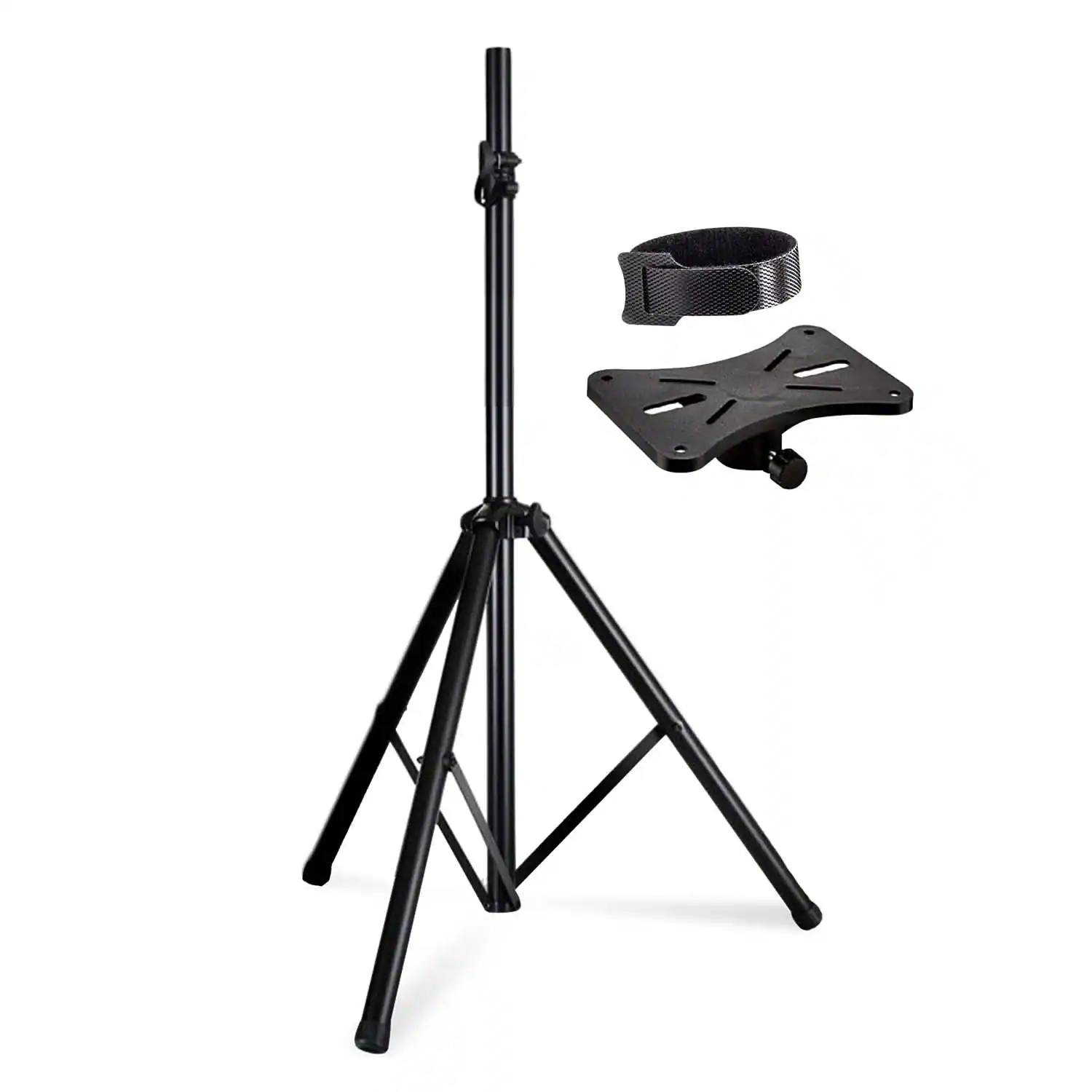 5 CORE - Speaker Stand Adjustable PA DJ Tripod Studio Monitor Stands w 35mm Insert-SS ECO 1PK BLK WoB - Black