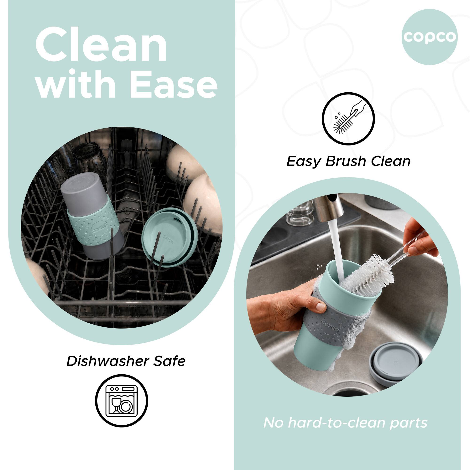 Clean with Ease  
copco  
Easy Brush Clean  
COPCO  
Dishwasher Safe  
No hard-to-clean parts
