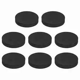 Unique Bargains - 8pcs Single Sided Speaker Isolation Feet Pads, 50x10mm Non Slip Foam Shock Absorption Pad for Amplifier - Black