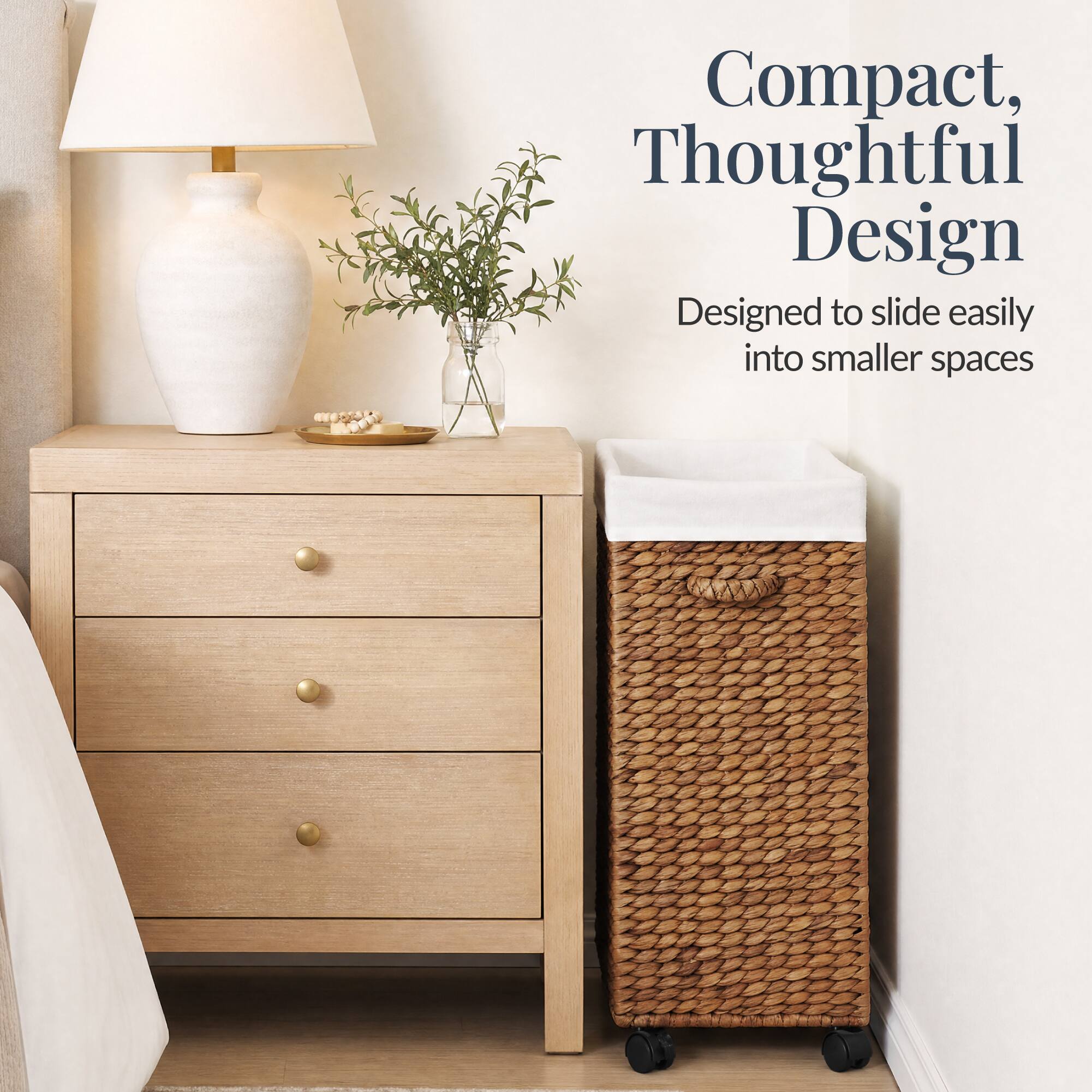 Compact, Thoughtful Design  
Designed to slide easily into smaller spaces
