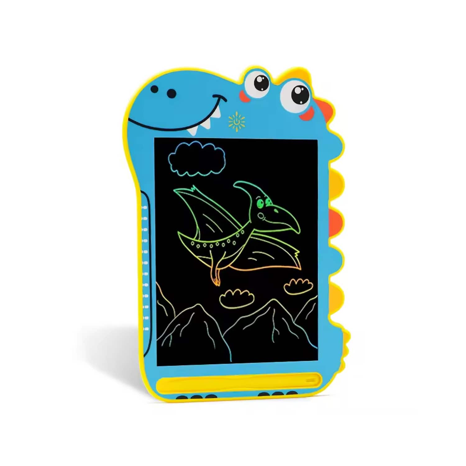 Sahara - 8.5" Kids LCD Writing Notepad – Dinosaur Drawing Pad with Color Display | Eye Protection Screen | One-Click Erase - Blue