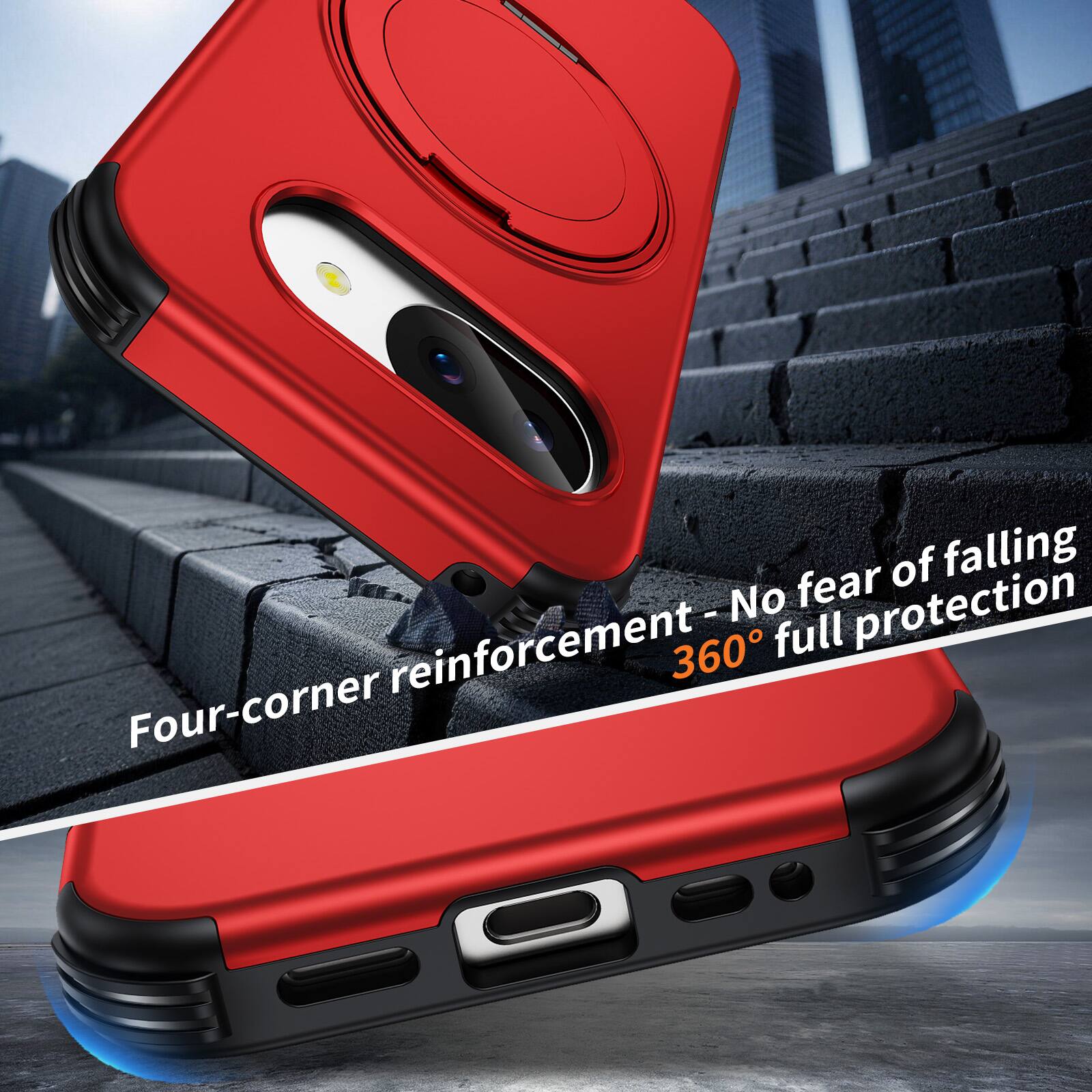 Four-corner reinforcement - No fear of falling 360° full protection