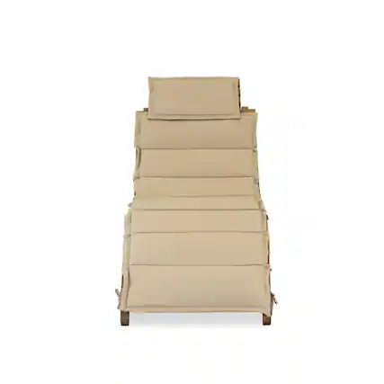 Front. East West Furniture - Outdoor Patio Garden Summing Pool Outdoor Lounge Chairs - Brown.