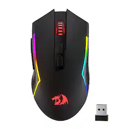 REDRAGON - M693 LIT Wireless RGB Gaming Mouse 12800 DPI Remapping Keys - Wireless - Black